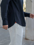 Black Handloom Cotton Full Sleeve Classic Shirt with Pocket
