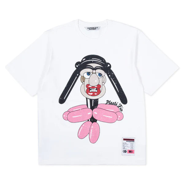 Balloon Face Oversized Tee (White)