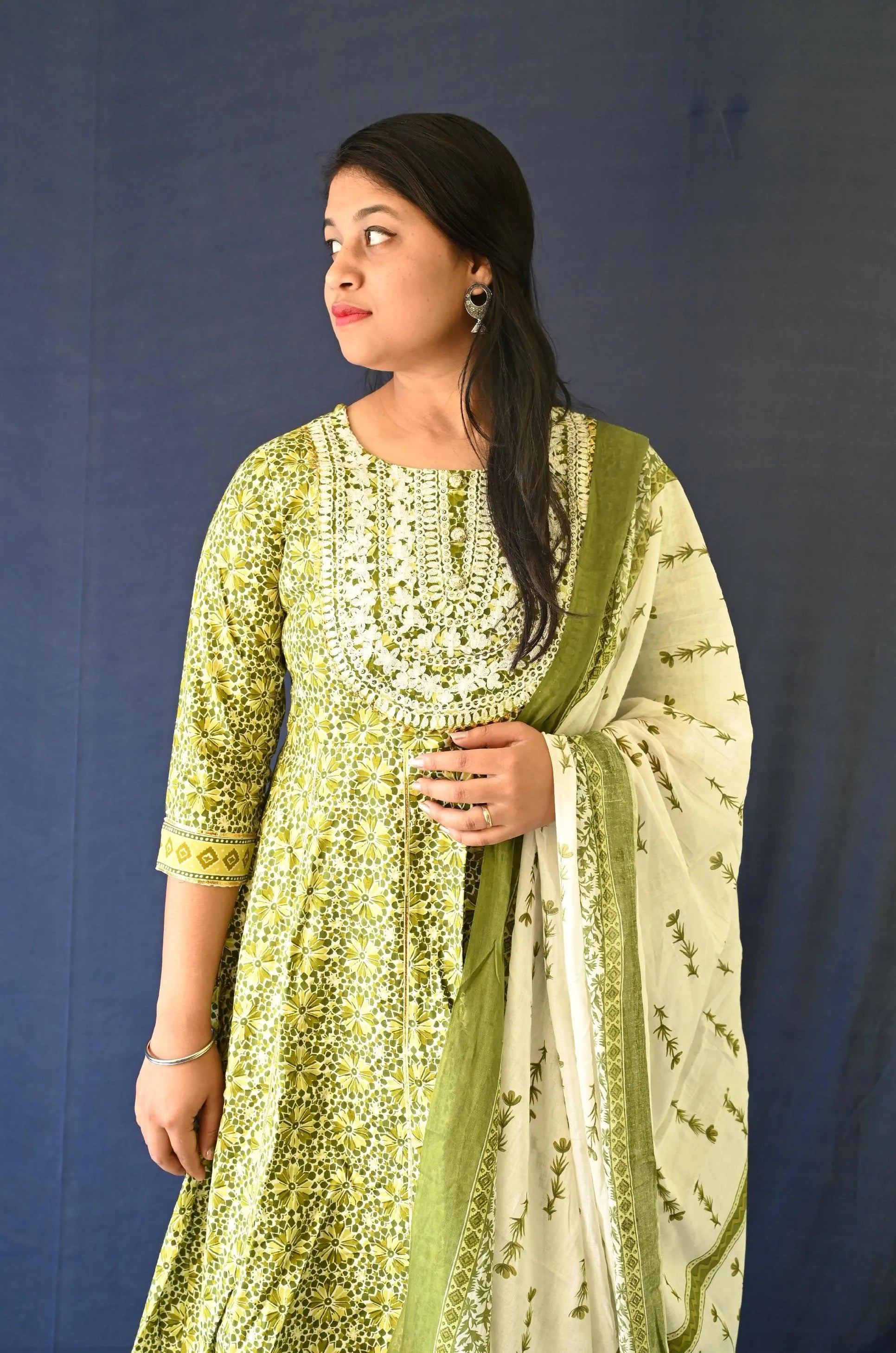 Greenberry suit set with Dupatta