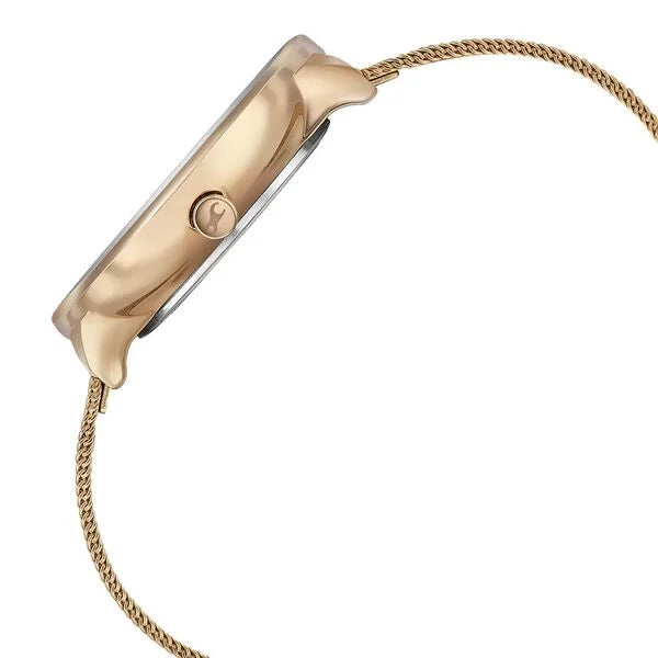 Fastrack Stunners Quartz Analog Rose Gold Dial Stainless Steel Strap Watch for Girls