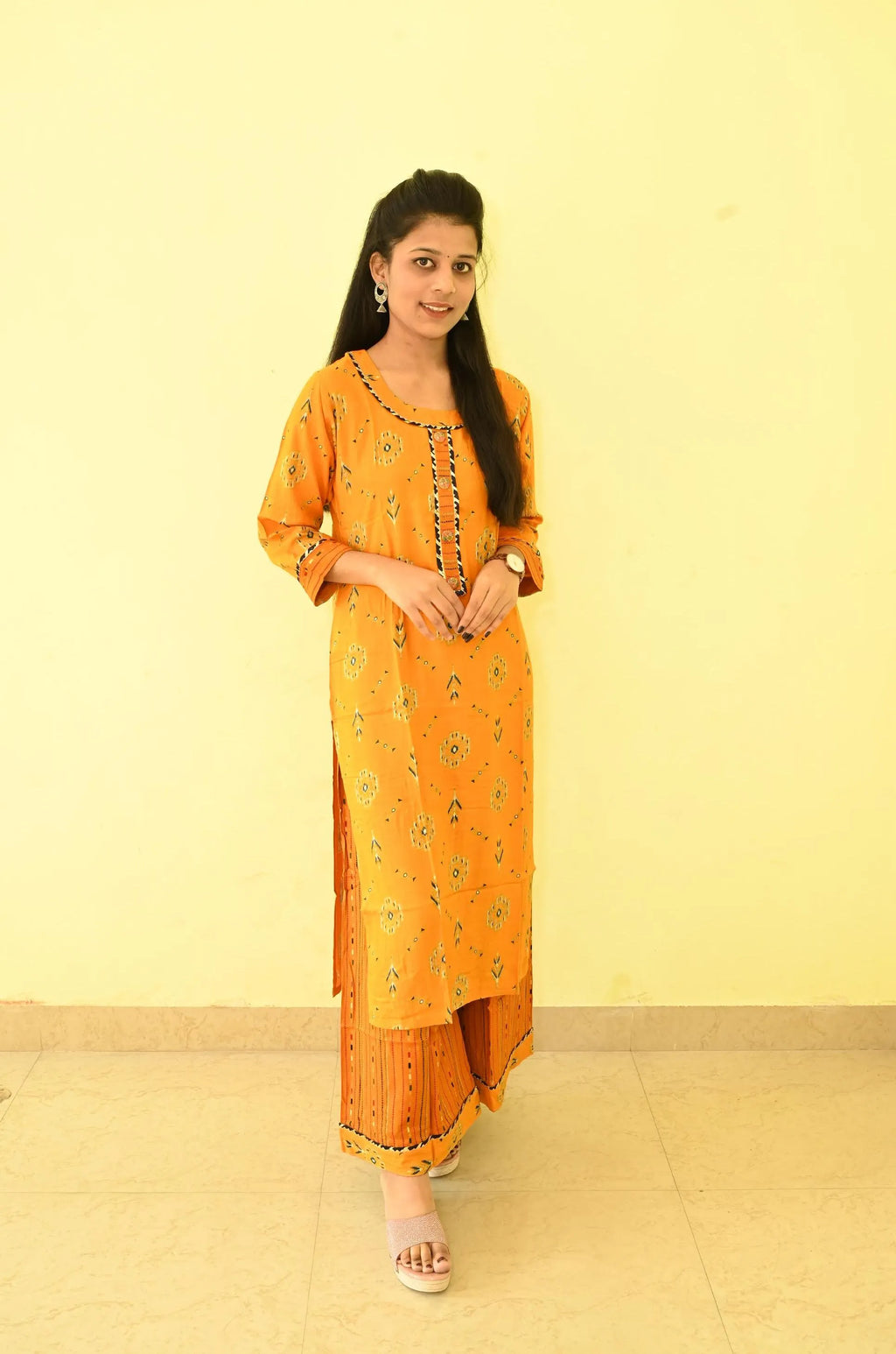 Dollar print kurti and Pallazzo