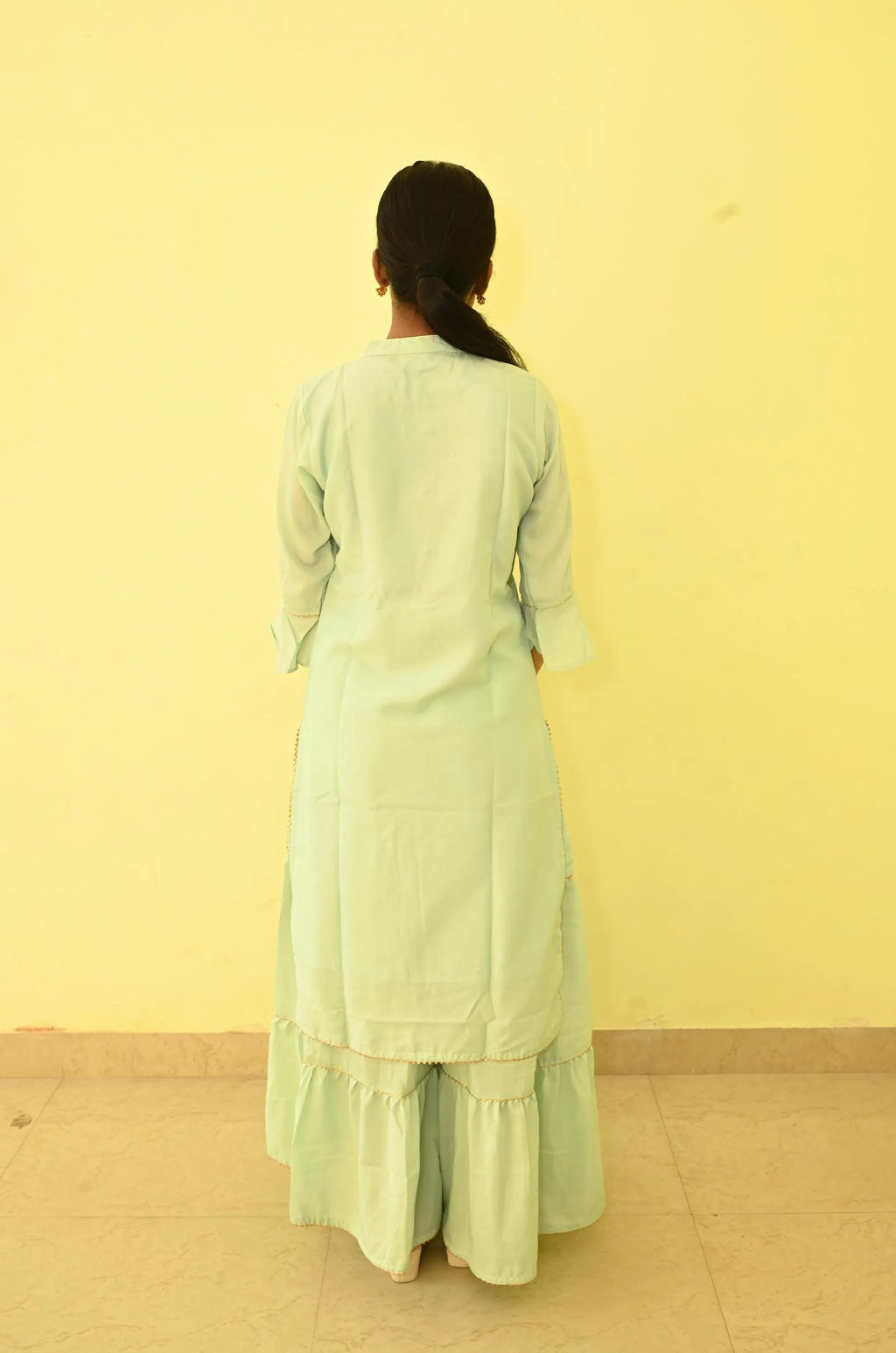 Georgette Embroidery Gharara set