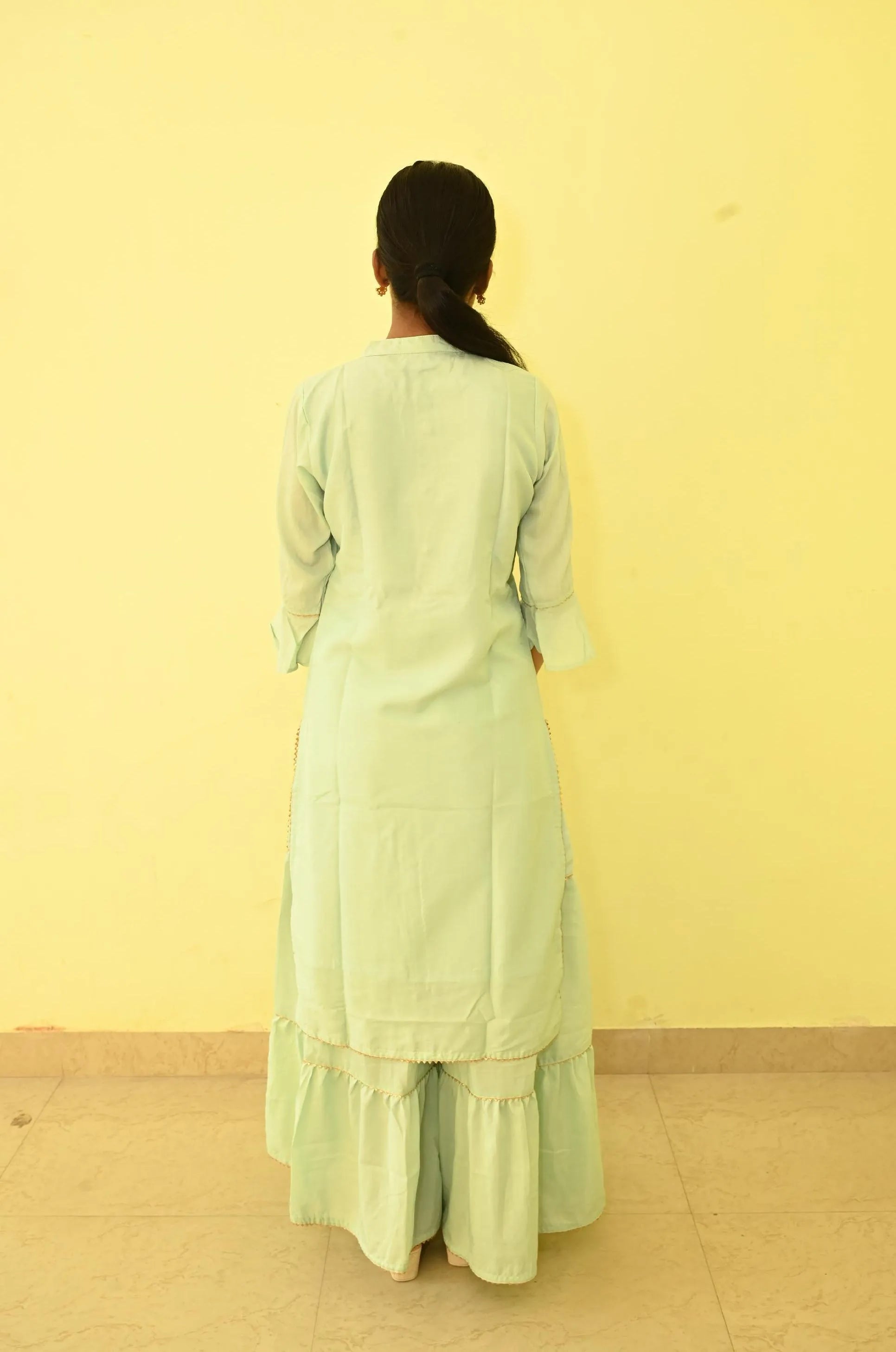 Georgette Embroidery Gharara set