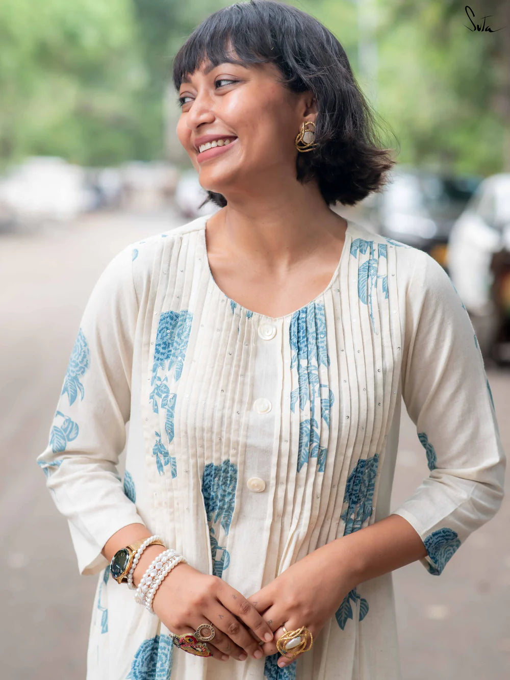 Suta White Cotton Kurta Set