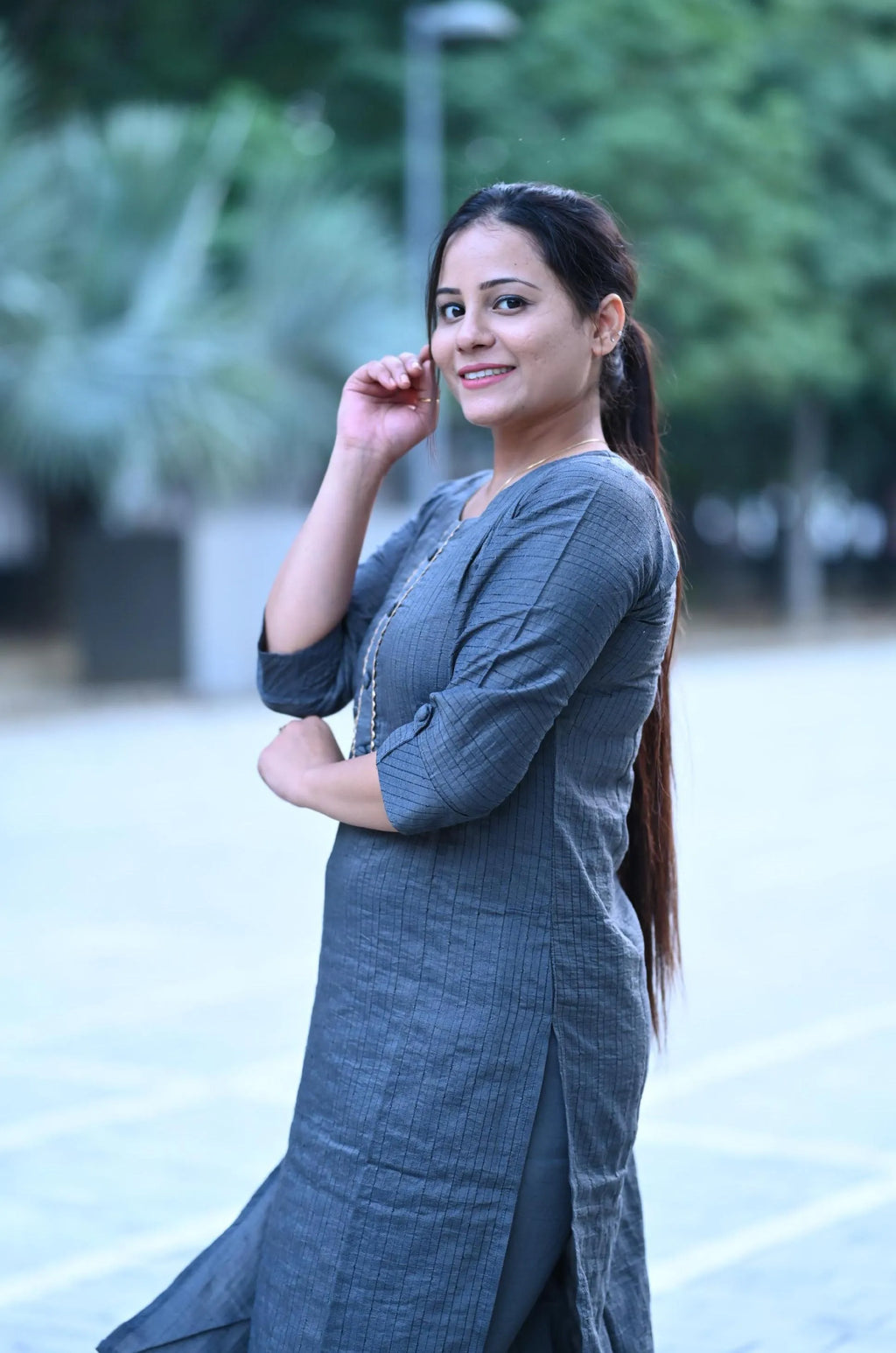 Silk kurti set