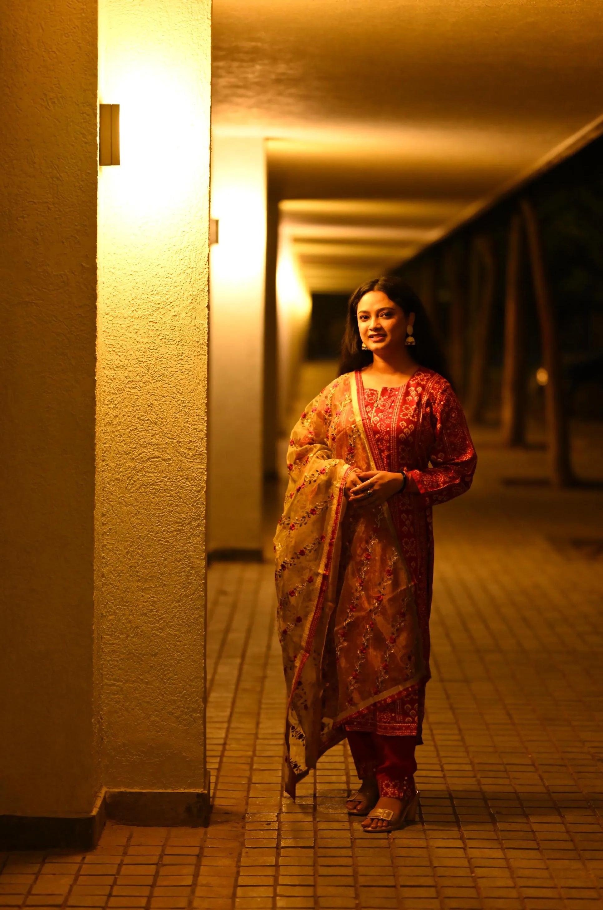 Pure Cotton Kurti Set With Emborderd Cotton Dupatta